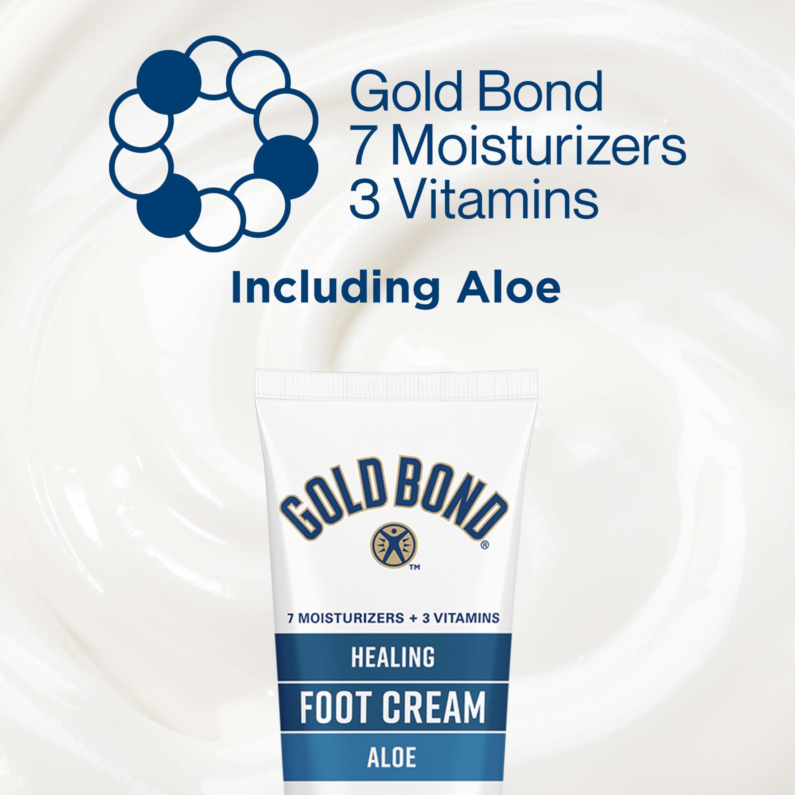 Gold Bond USA imported foot care product for softening rough skin.
