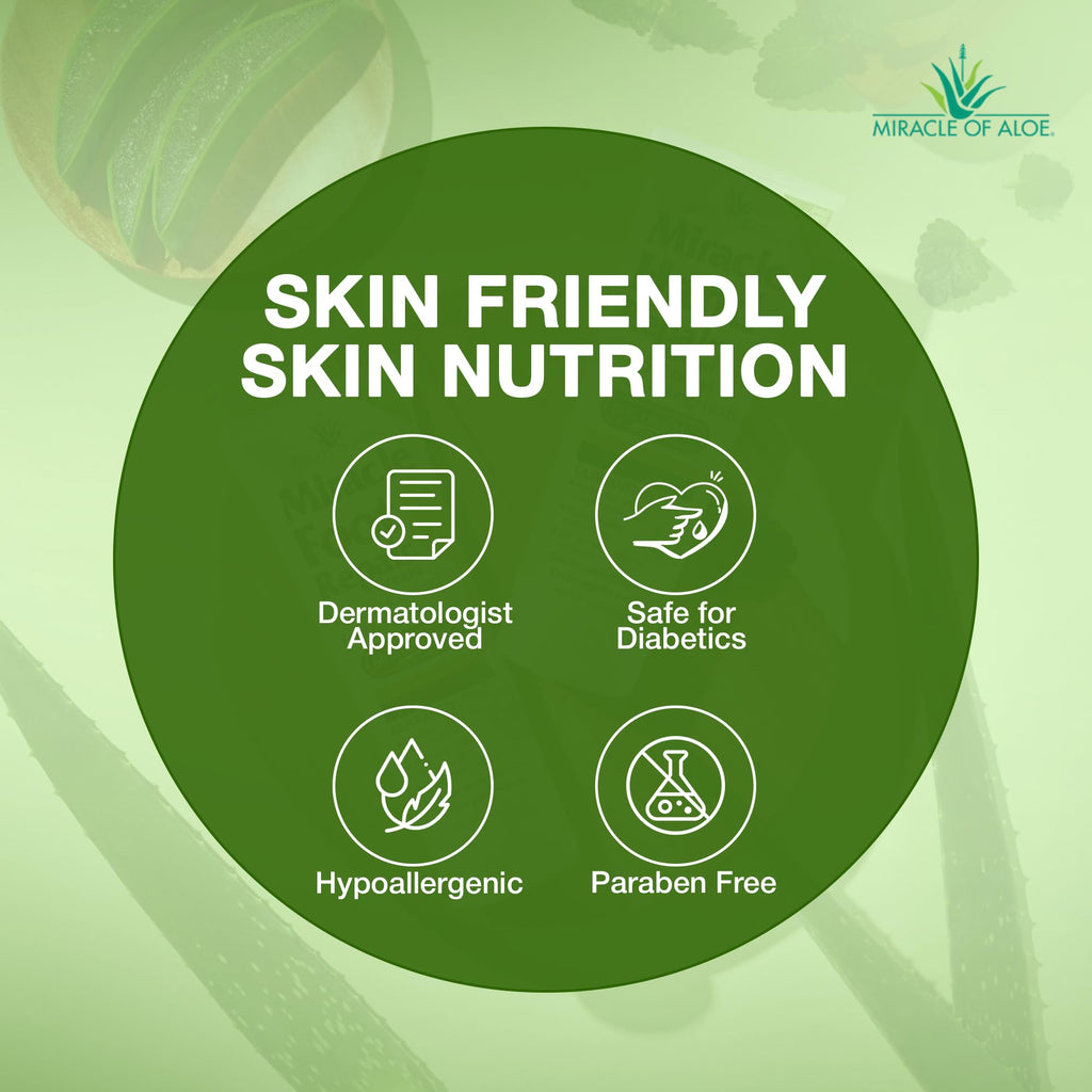 Miracle of Aloe foot repair cream ready for daily skincare routine