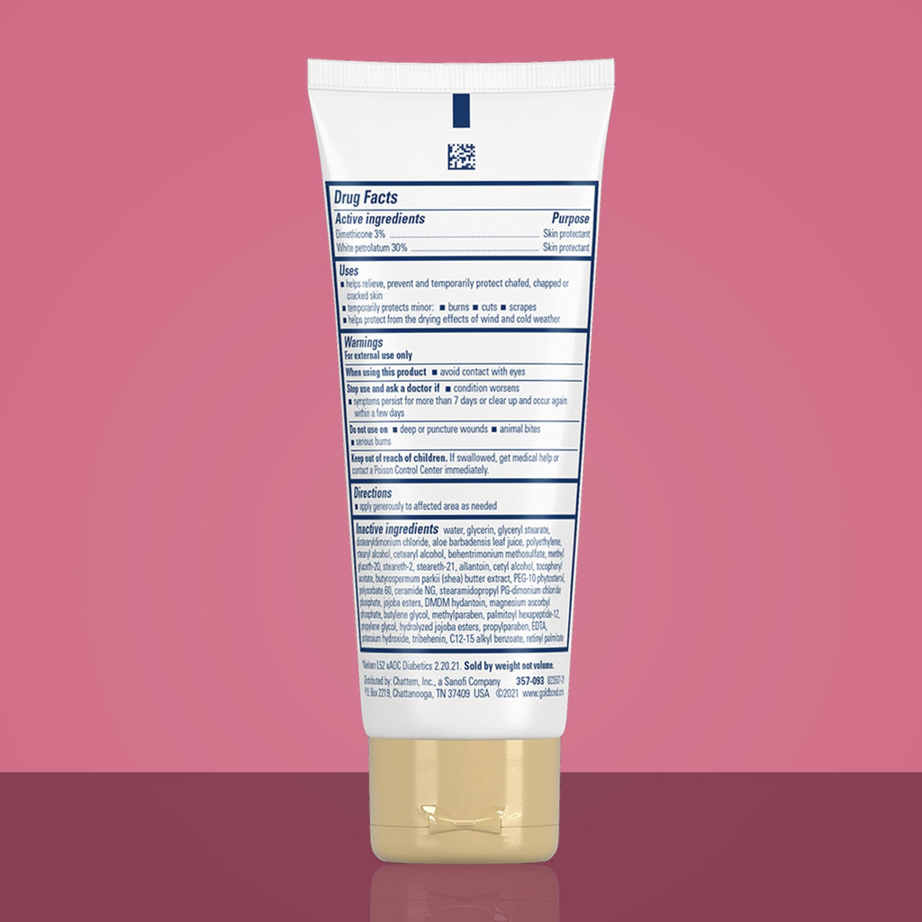 Gold Bond dry skin relief foot cream back label details