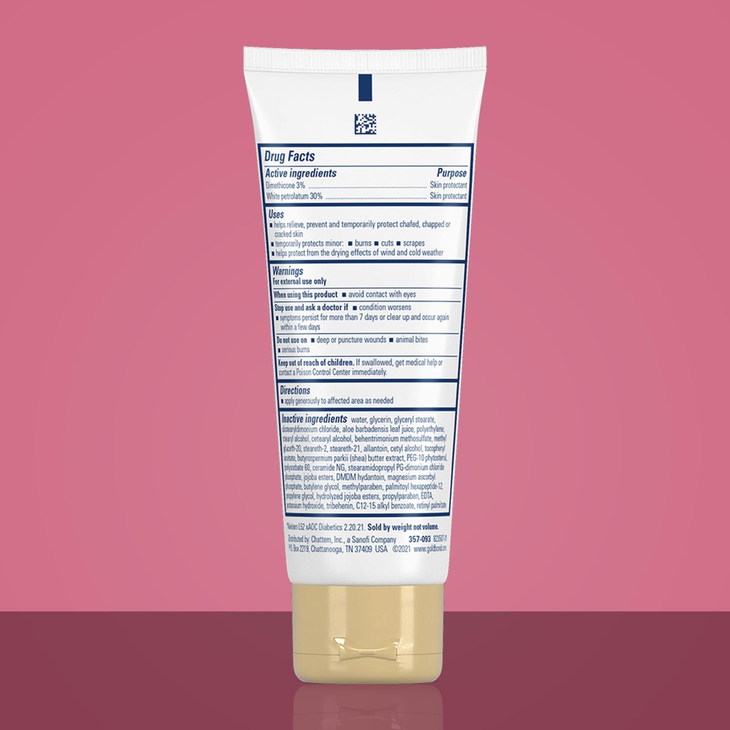 Gold Bond diabetic foot care cream for dry cracked skin hydration