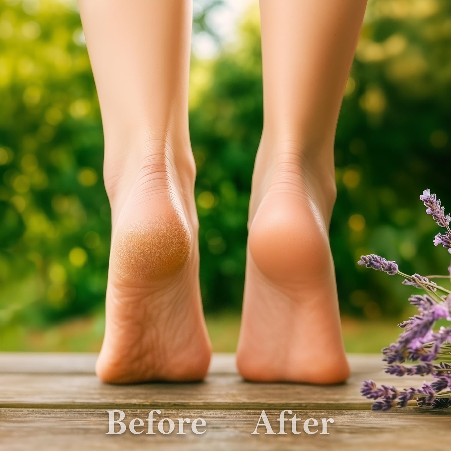 Natural foot moisturizer packaging showing unrefined cold pressed oil blend