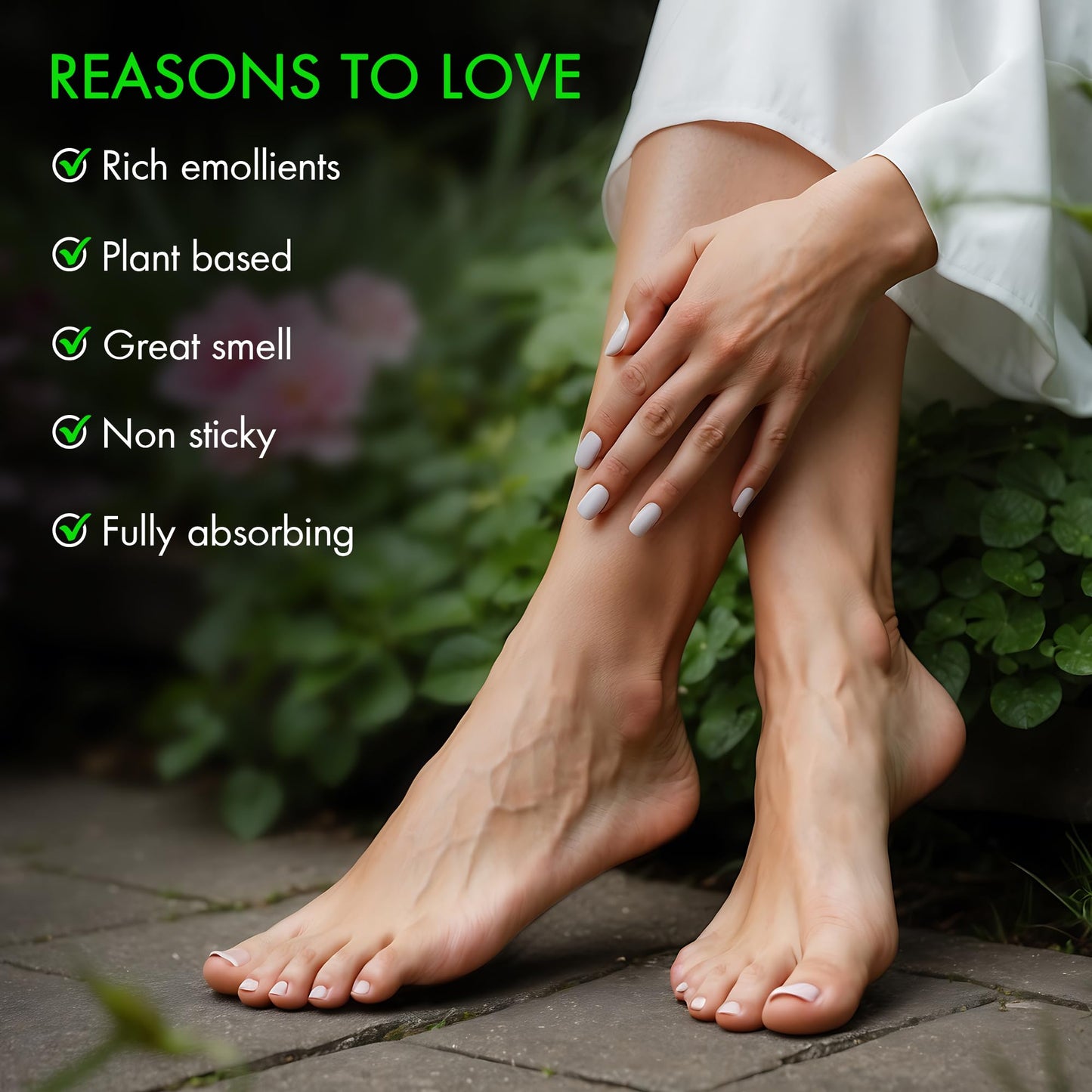 Majestic Pure tea tree oil foot cream top view open jar texture
