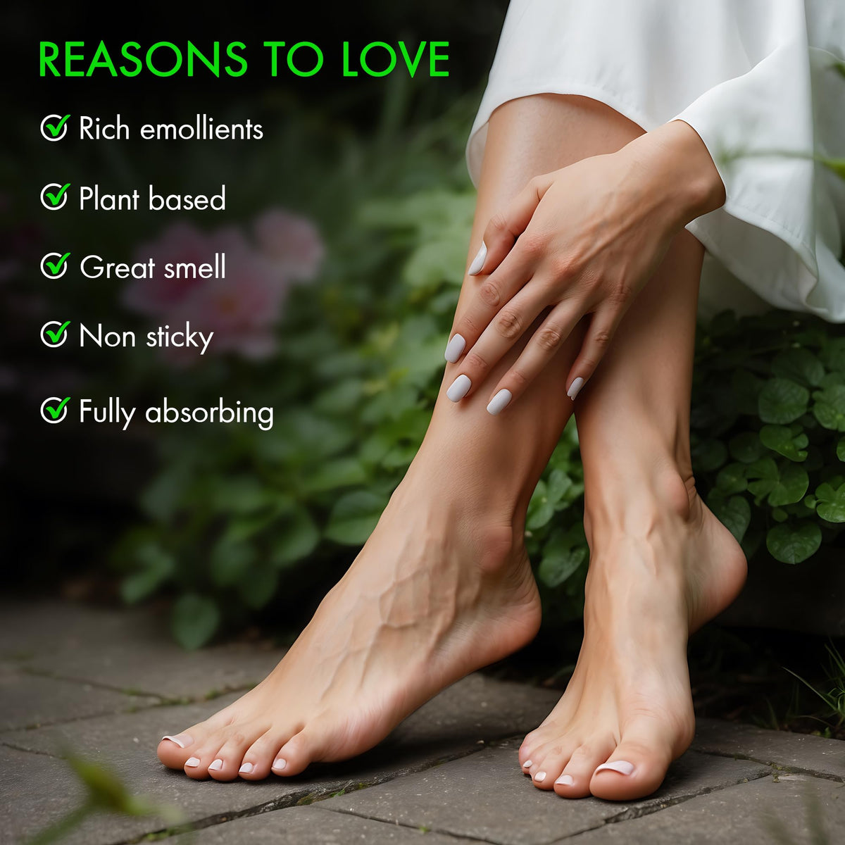 Majestic Pure tea tree foot cream size reference view