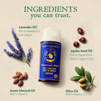 Ancient Greek Remedy natural foot moisturizer jar highlighting cold-pressed oil blend features