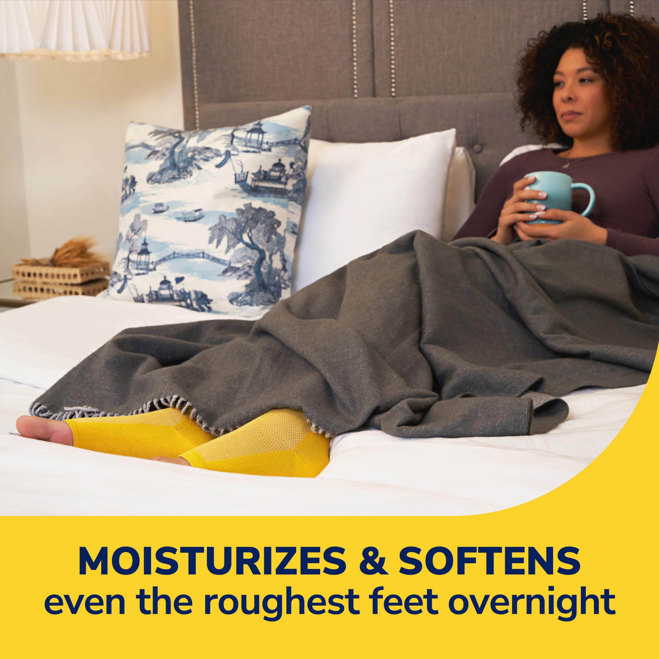 Dr. Scholl's intensive overnight foot cream with urea and aloe for cracked heel repair.