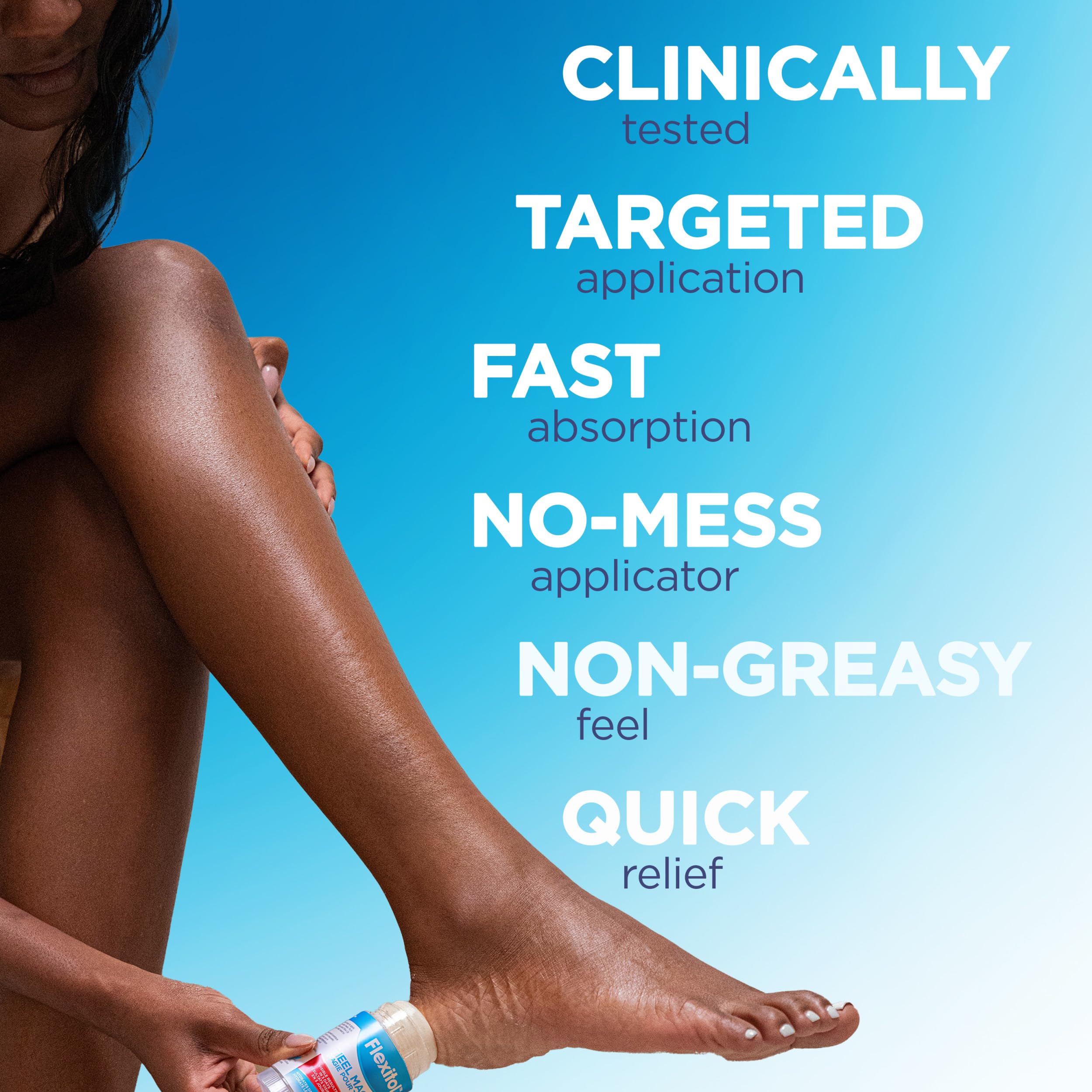 Flexitol moisturizing stick applicator for no-mess foot care