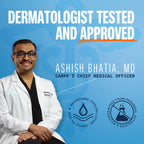 Demonstration of fast drying foot lotion application