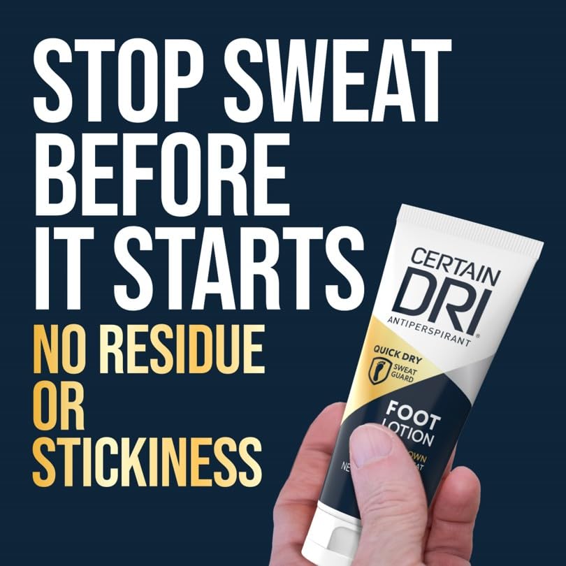 USA imported Certain Dri foot deodorizer lotion for hyperhidrosis control
