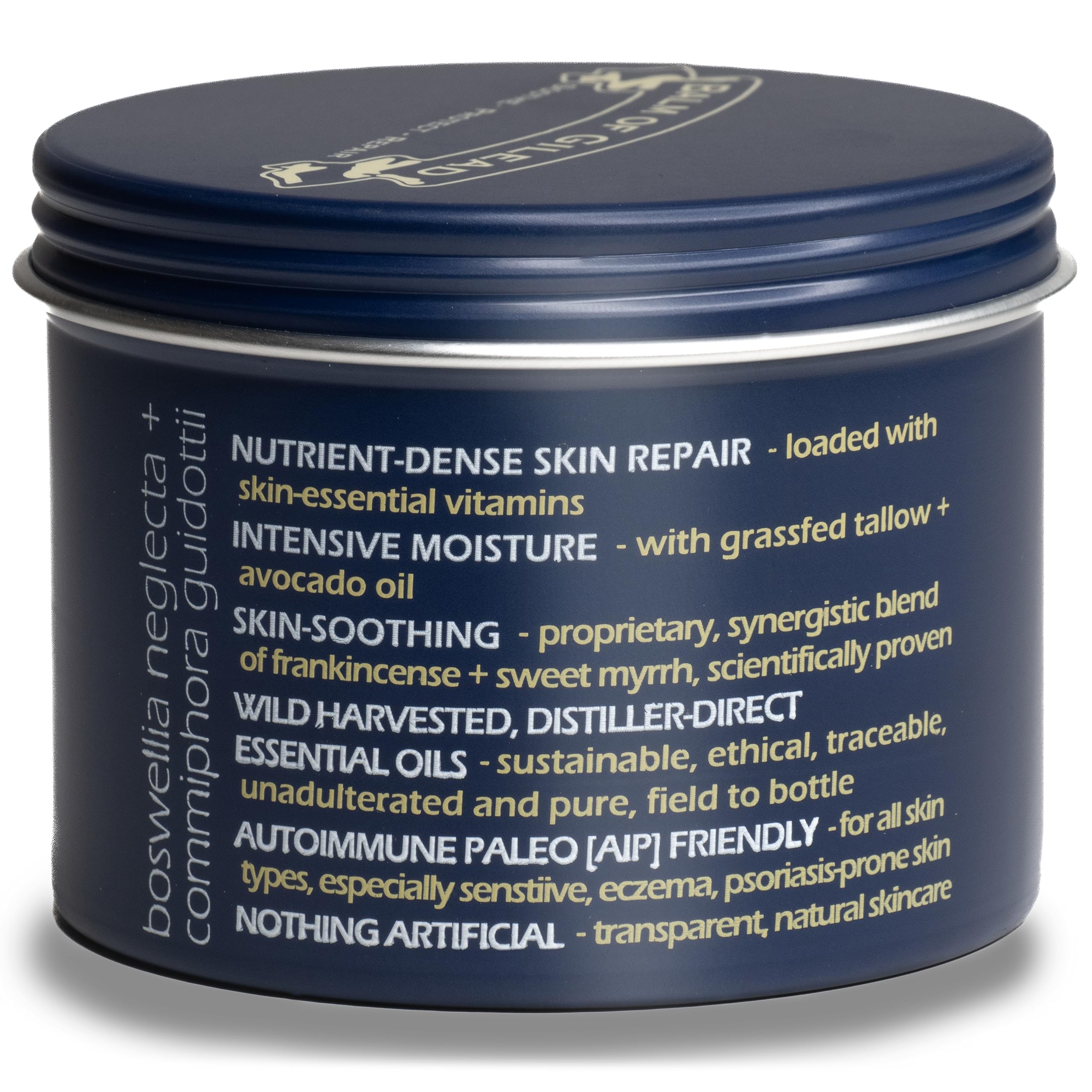 Balm Of Gilead Frankincense and Myrrh cream tin