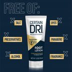 Certain Dri clinical strength foot lotion ready for use