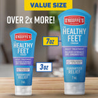 O'Keeffe's restorative foot moisturizer tube close up