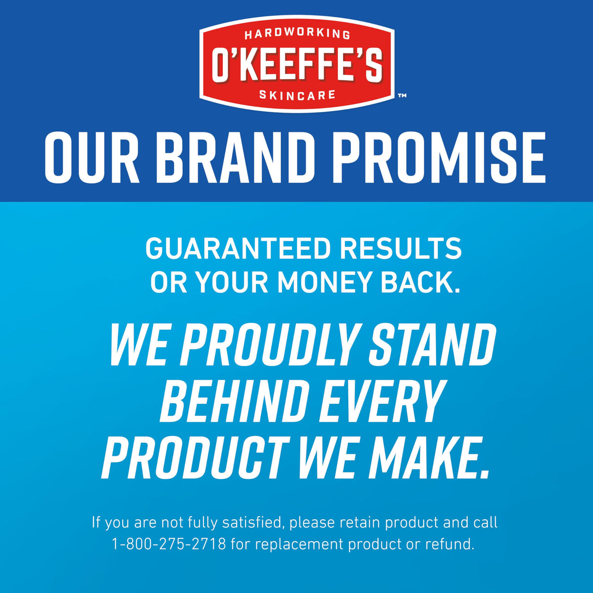 O'Keeffe's dry foot treatment tube back label