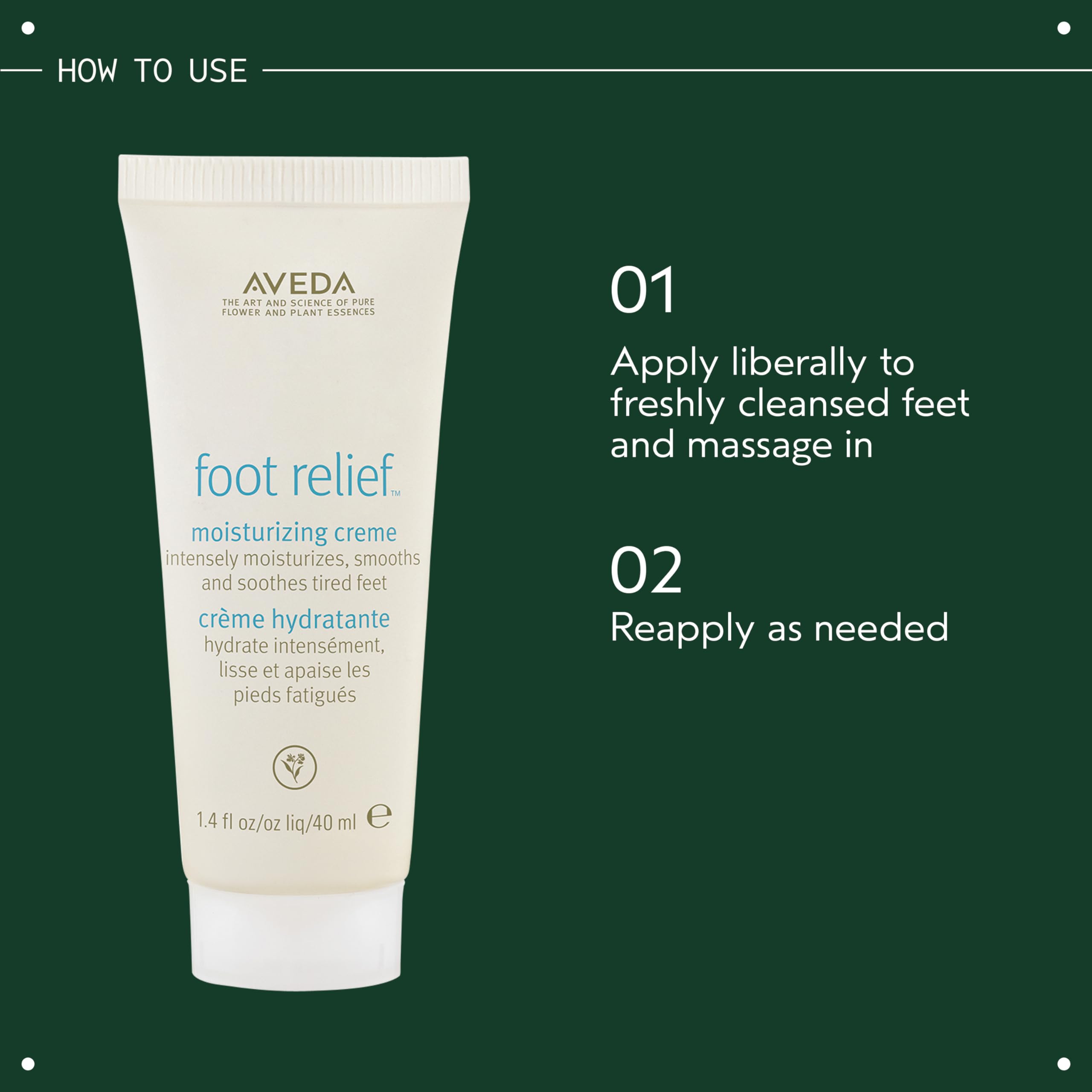 Aveda Foot Relief 125ml tube for professional pedicure results at home