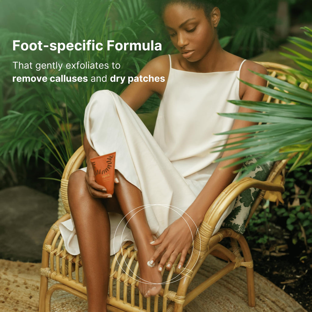 Nu Skin Epoch Sole Solution Foot Treatment cream texture swatch