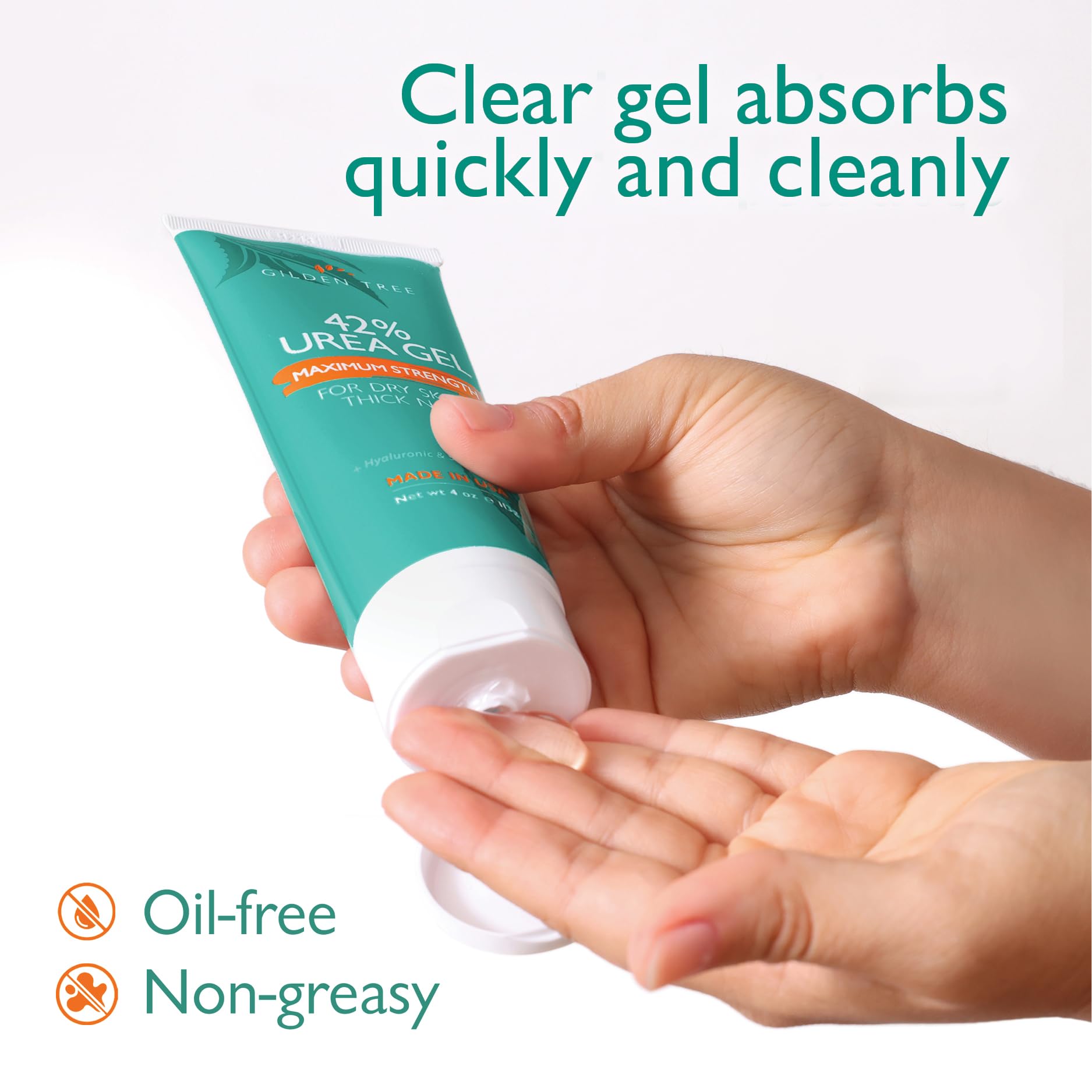 Gilden Tree clinical line foot gel with salicylic acid and hyaluronic acid.