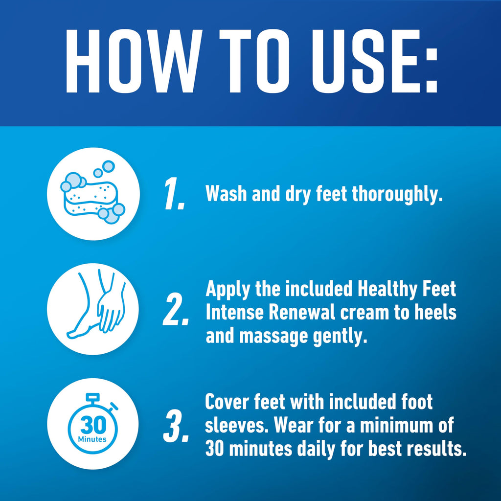 O'Keeffe's foot care system box back details