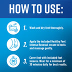 O'Keeffe's foot care system box back details