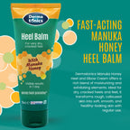 Dermatonics Heel Balm tube showing active ingredients
