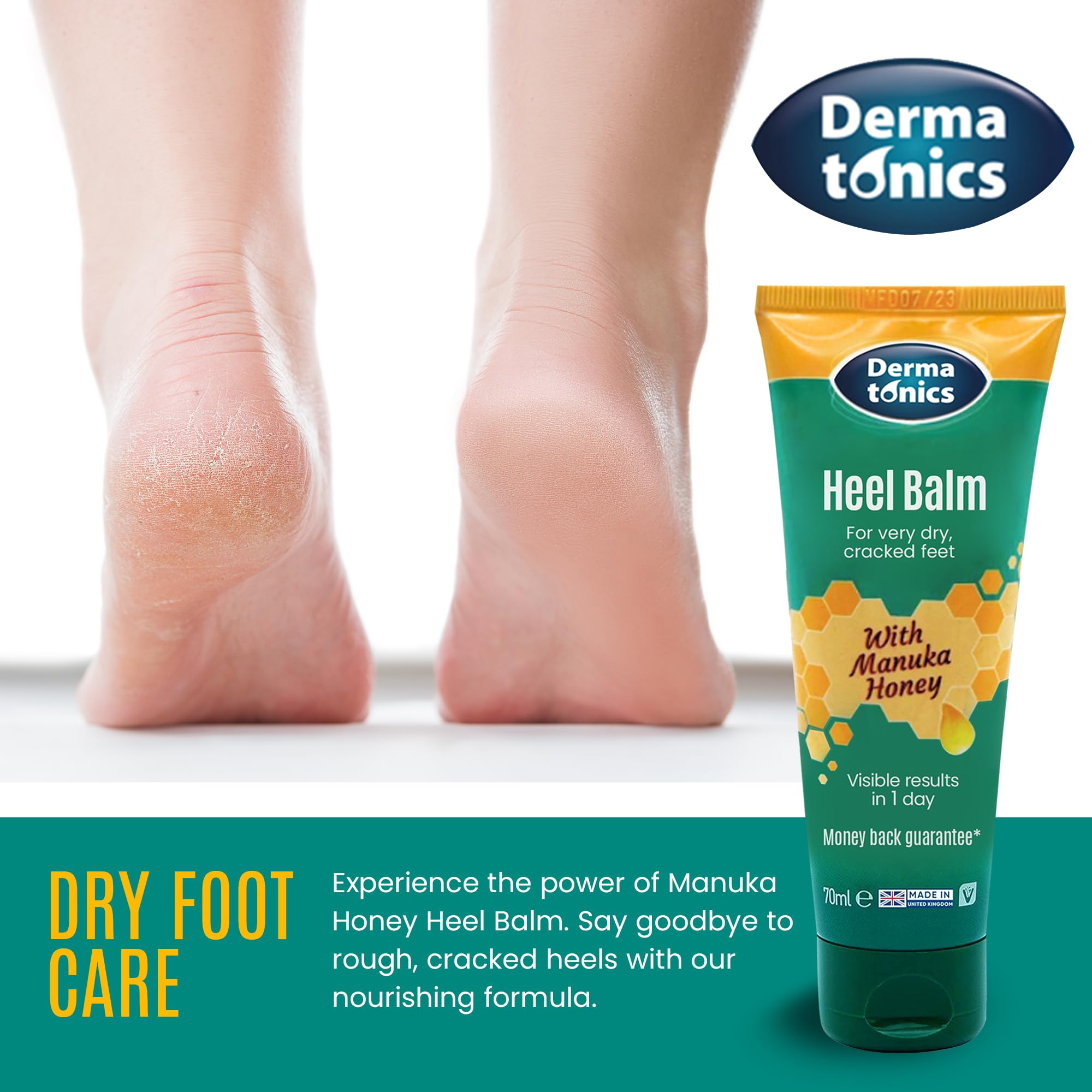 Dermatonics skin repair heel and elbow emollient back label ingredients view