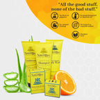 The Naked Bee 2 Ounce foot balm tubes side by side