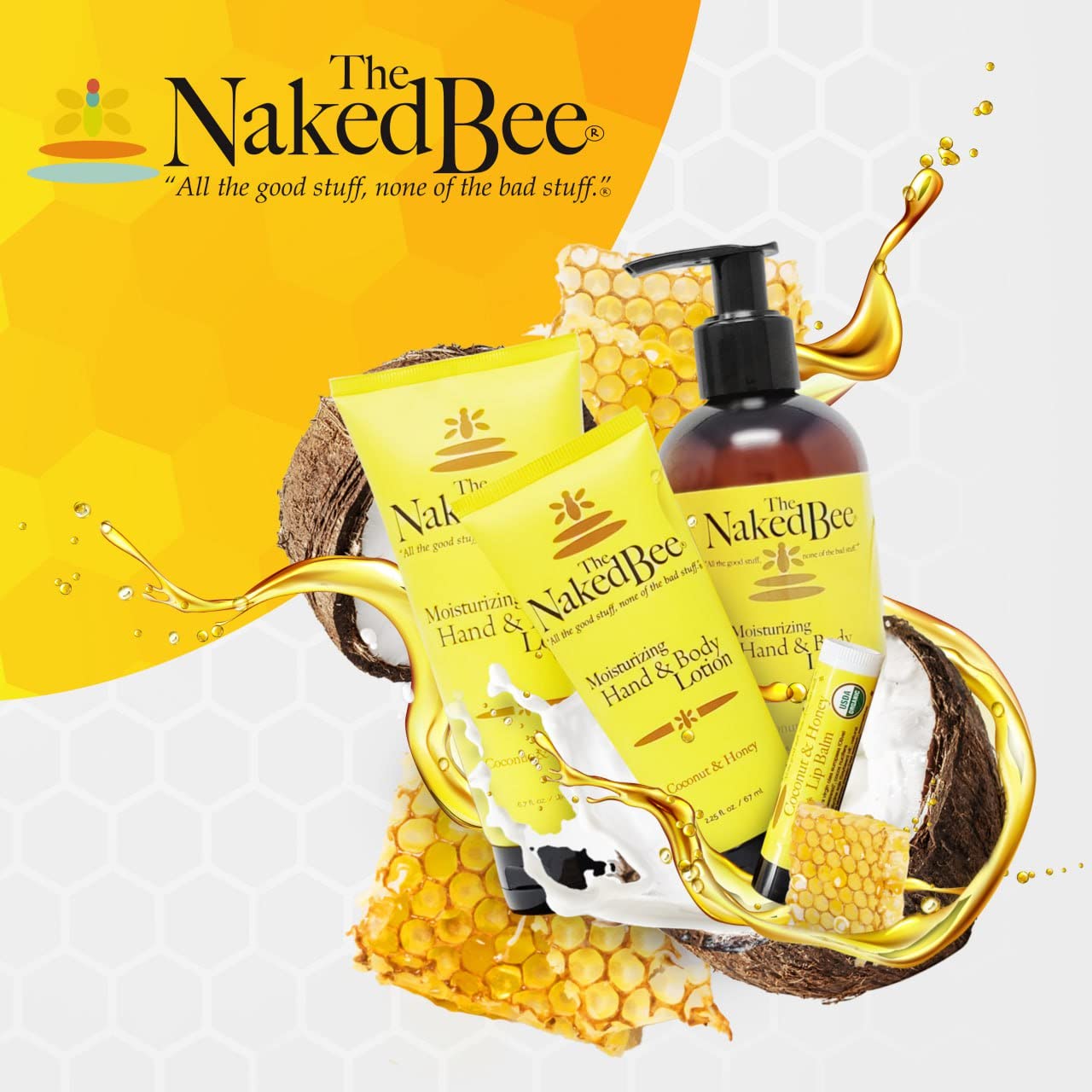 Texture shot of the solid honey and beeswax balm stick for softening calloused feet