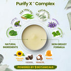 Vital Affair skin salve displayed with natural botanical ingredients