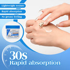 URQT exfoliating hand and foot cream jar open display