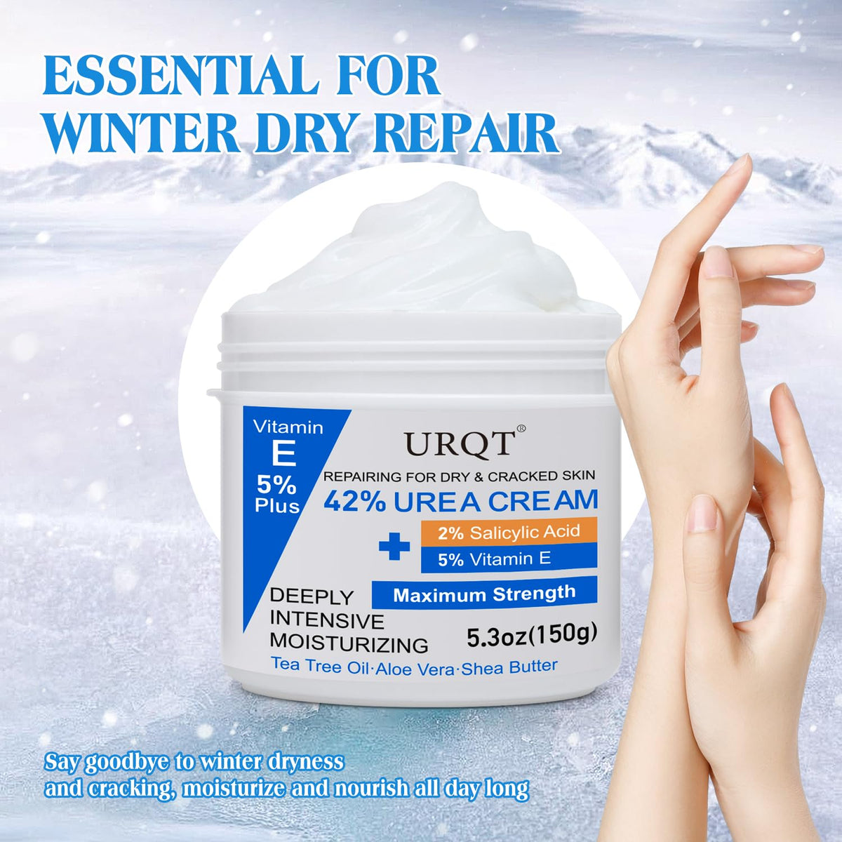 URQT professional strength repair cream container full shot