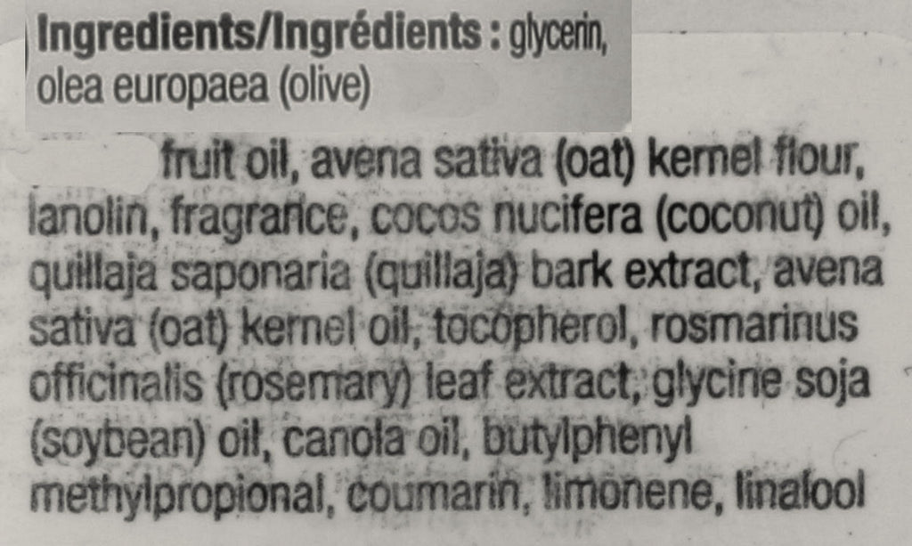 Burt's Bees coconut foot cream travel size tube label details