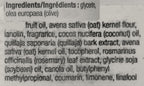 Burt's Bees coconut foot cream travel size tube label details