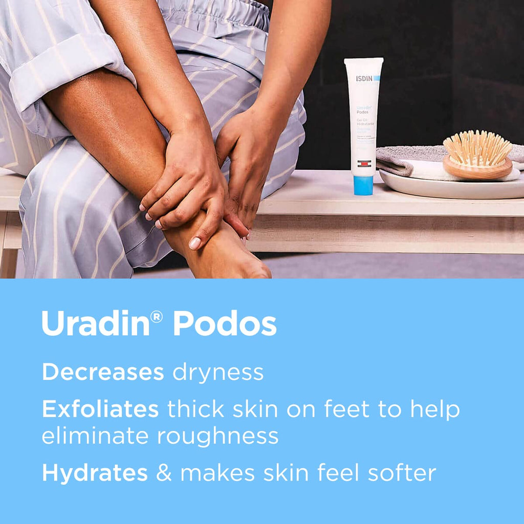 Isdin Uradin Podos foot cream label ingredients detail