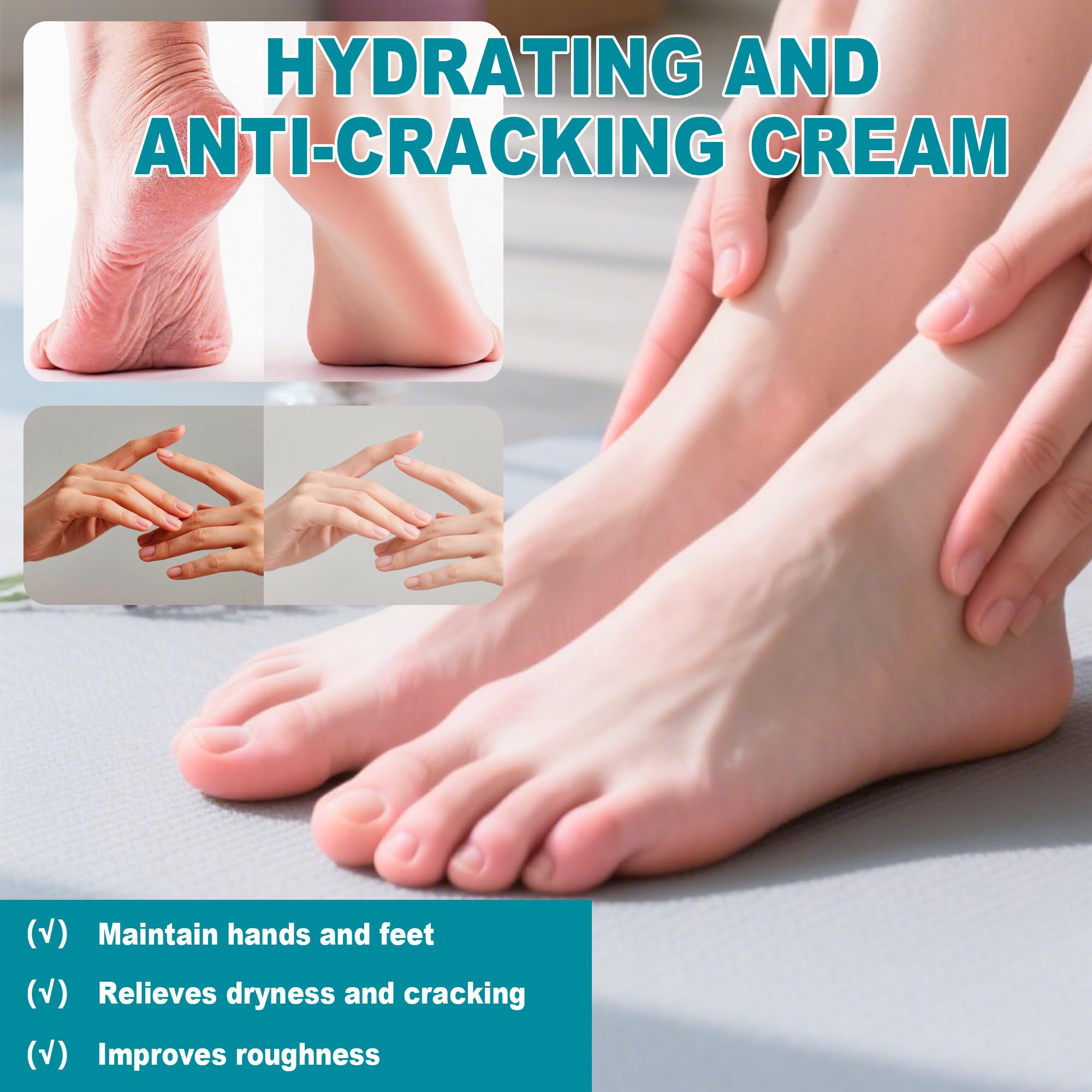 Exfoliating hand and foot cream stick with aloe vera and avocado extracts