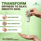 Miracle of Aloe foot cream applied on cracked heel relief