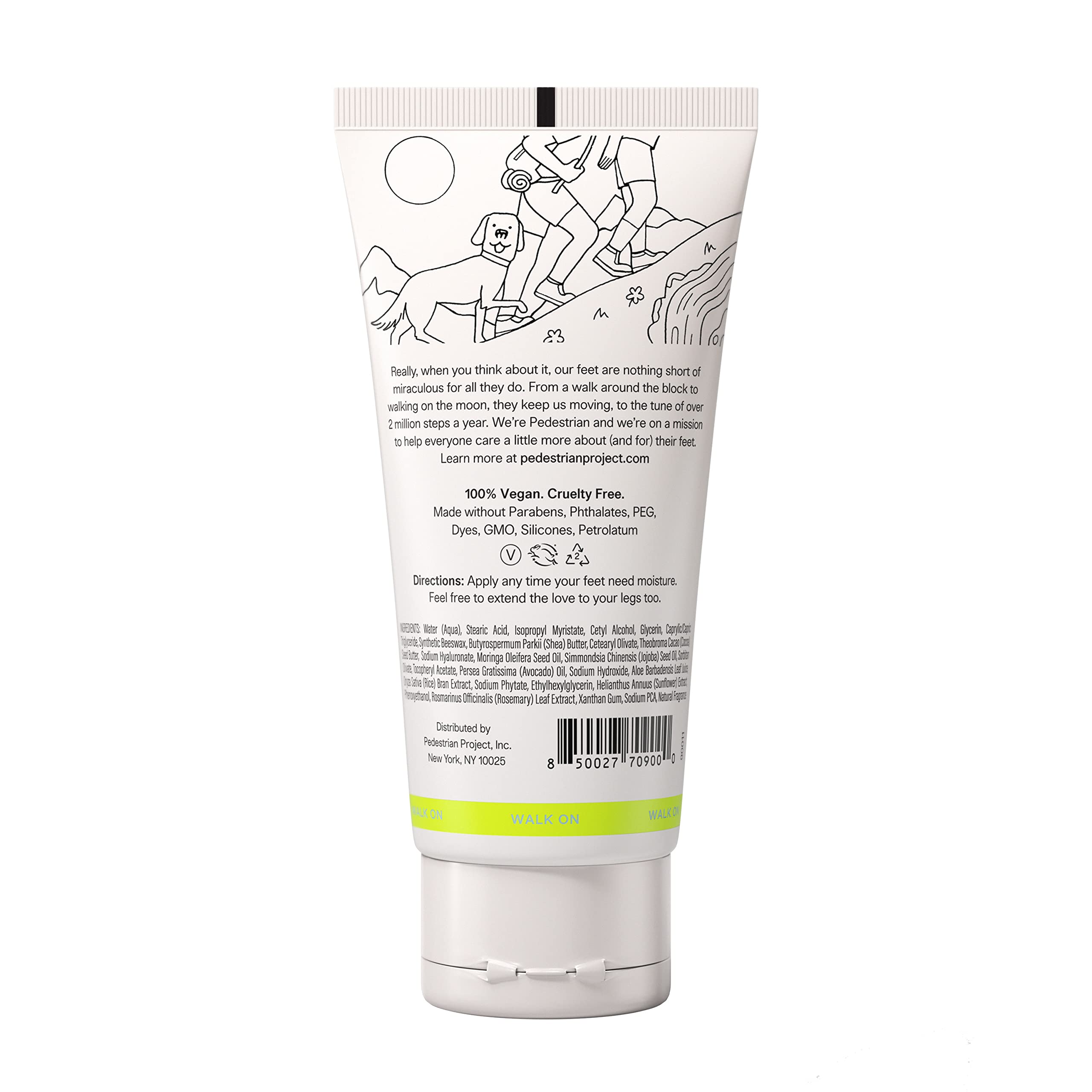 Pedestrian Project Walker's Cream daily moisturizer for calluses side profile