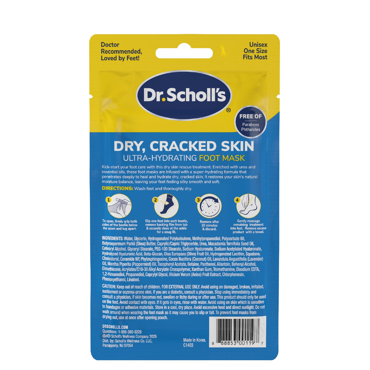 Dr. Scholl's foot care product ready for application