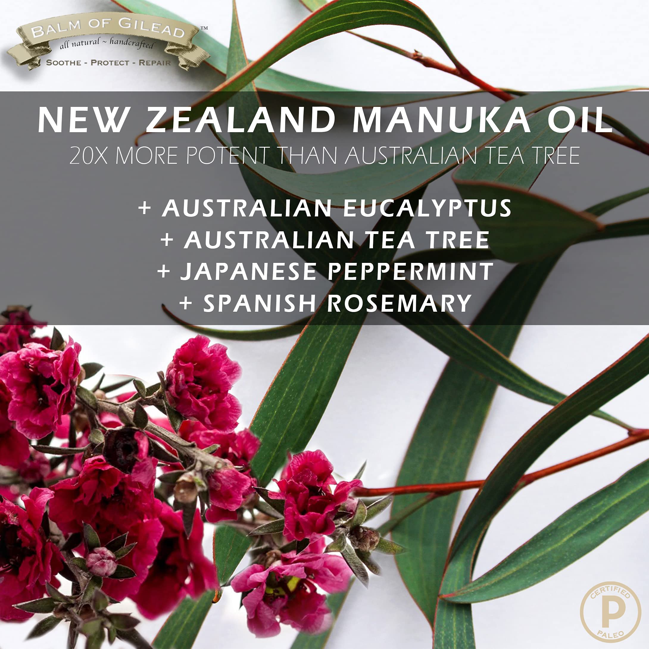 Balm of Gilead Manuka Defense Balm being applied to dry cracked feet for eczema and rash relief.