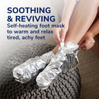 Dr. Scholl's warming booties packaging back side details