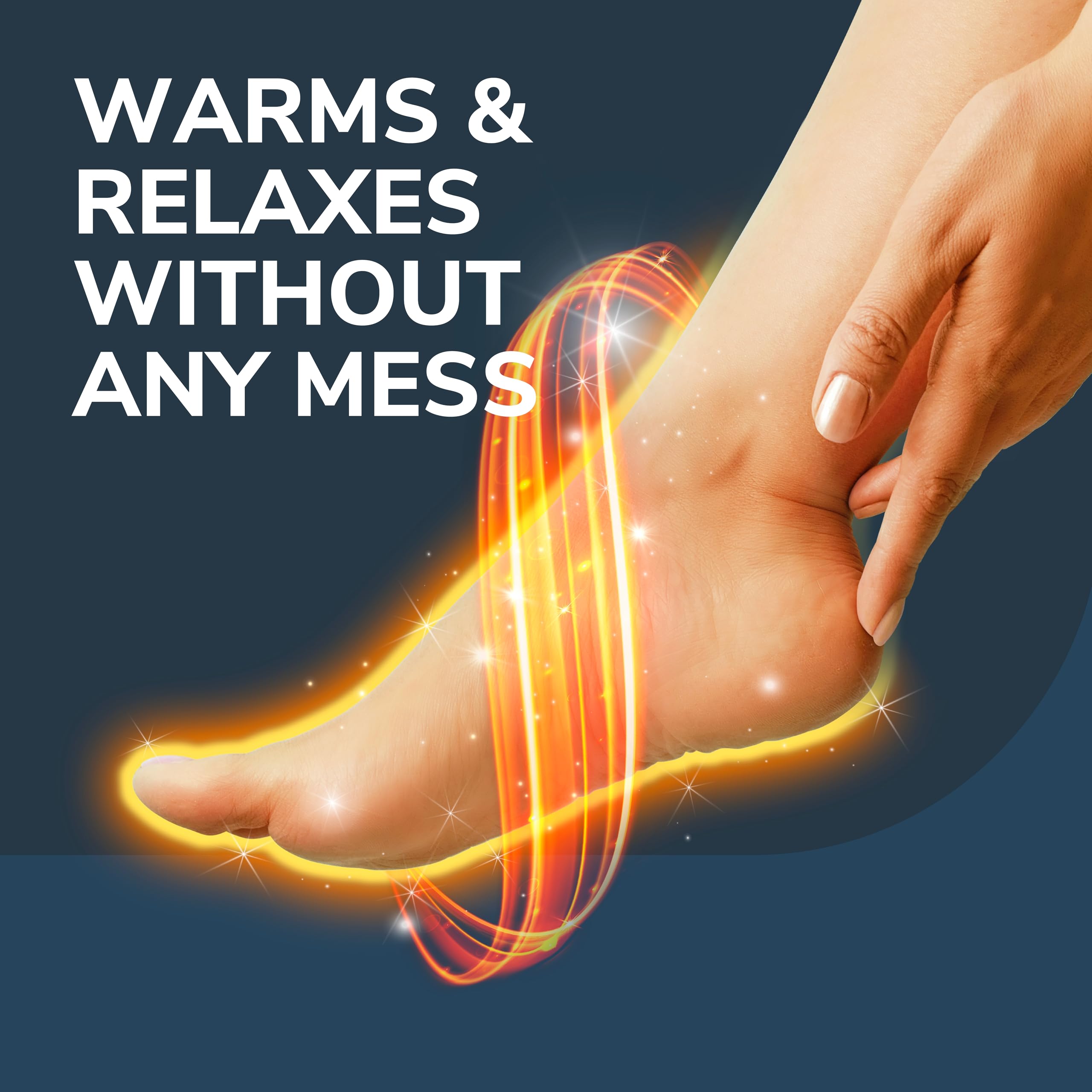 Foot mask packaging showing Epsom salt and menthol ingredients.