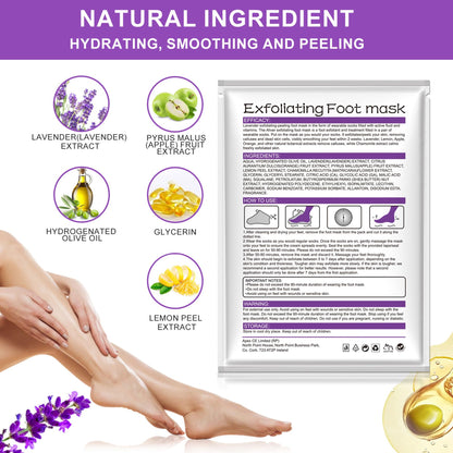 Aliver foot peeling treatment before and after results on cracked heels.