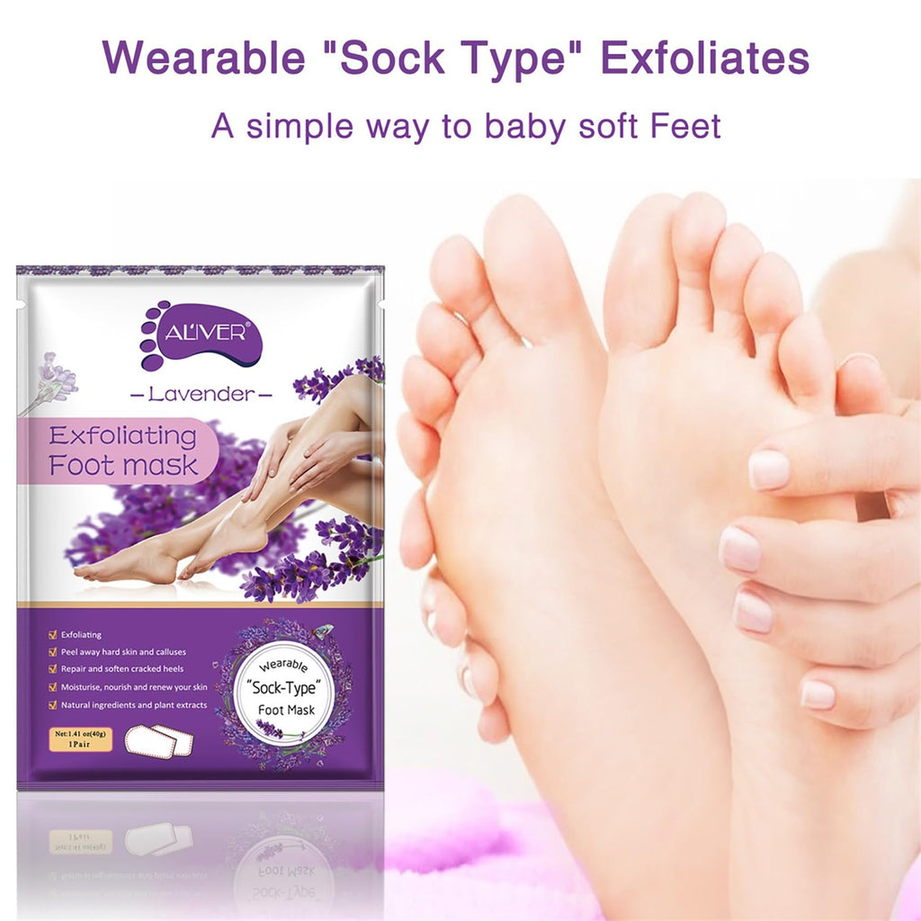 Aliver callus removal sock booties open view