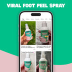 Freeman coconut and aloe foot spray back label details