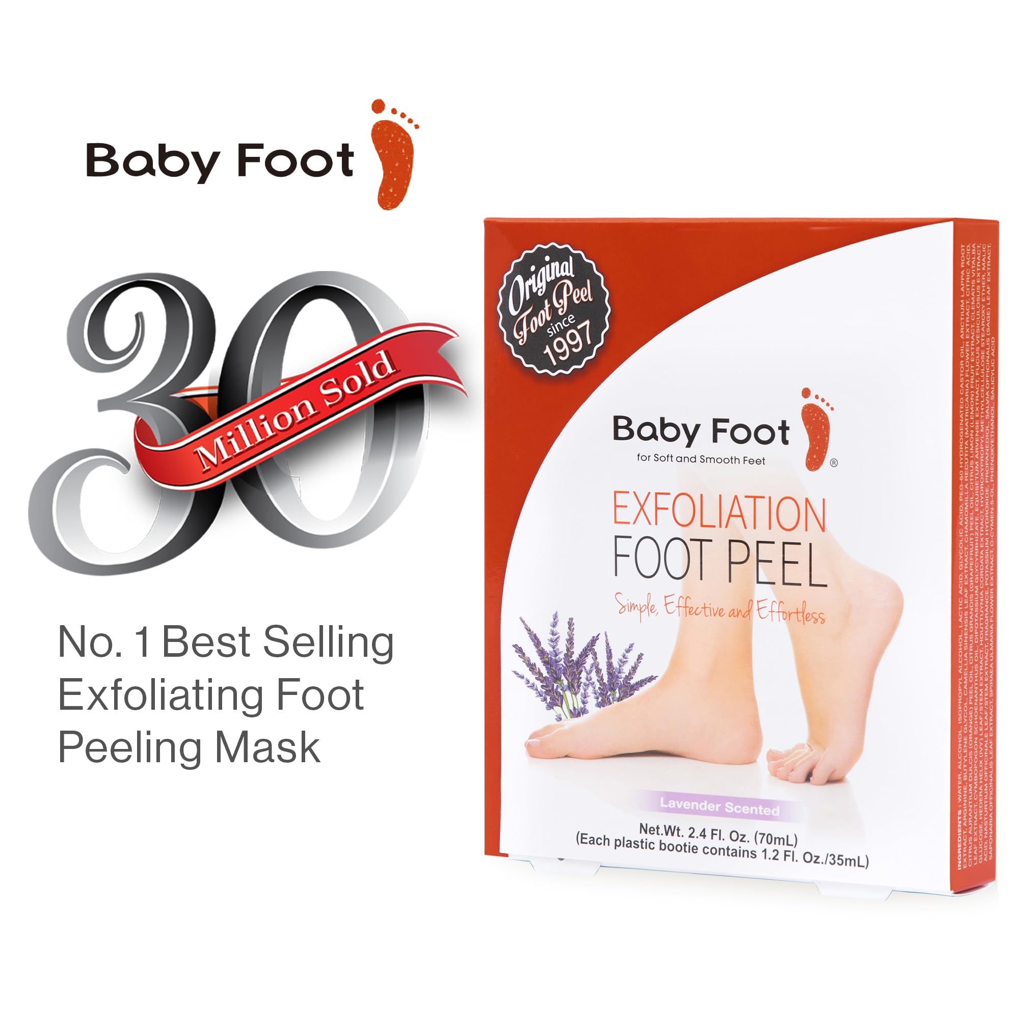 Baby Foot lavender scented exfoliation booties for dry feet