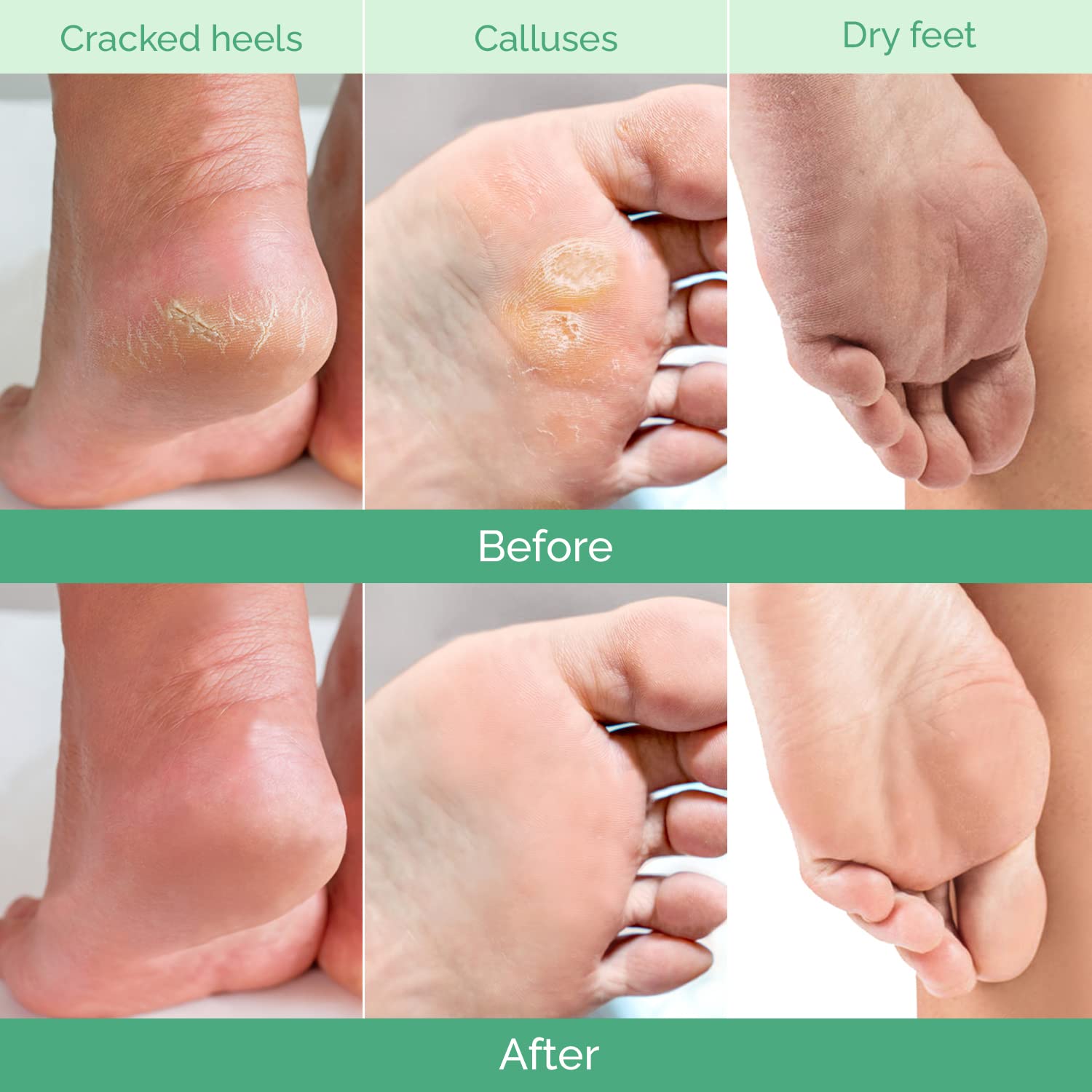Plantifique foot mask ingredients list showing peach and botanical extracts.