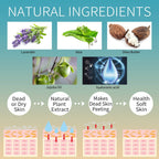 Lavender and aloe vera foot mask treatment details