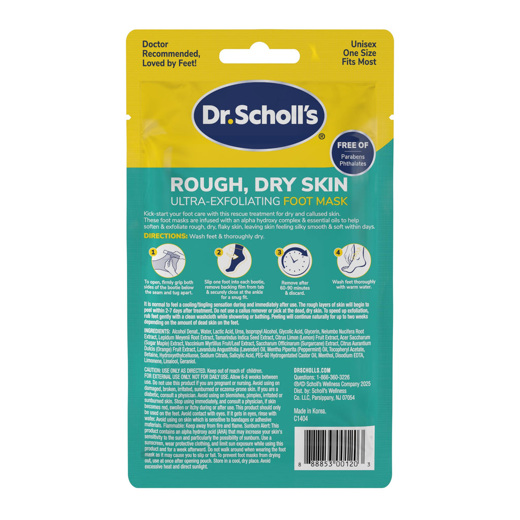 Dr. Scholl's moisturizing socks foot care treatment display