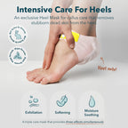 Purederm Exfoliating Heel Mask ingredients list and product specifications