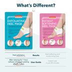 Purederm Exfoliating Heel Mask lifestyle shot showing smooth soft heels