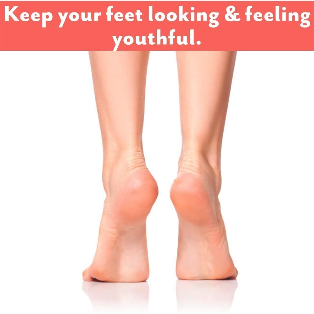 Close up of Patchology foot mask booties showing the ankle seal sticker.