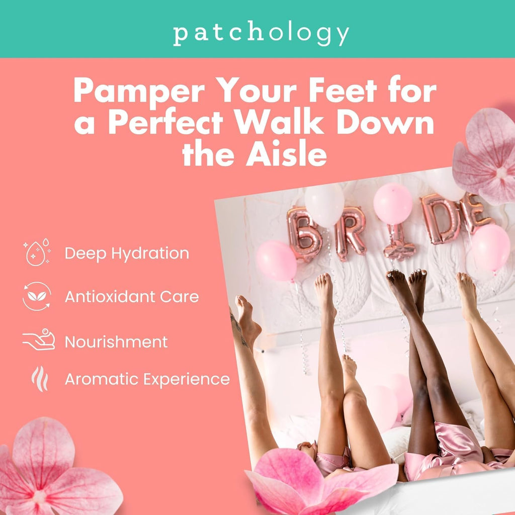 Patchology Rosé Toes lifestyle self care spa setup