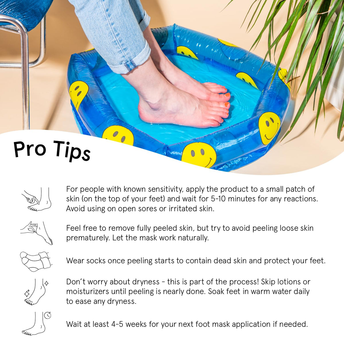 Grace And Stella foot peeling mask soft smooth heels results display